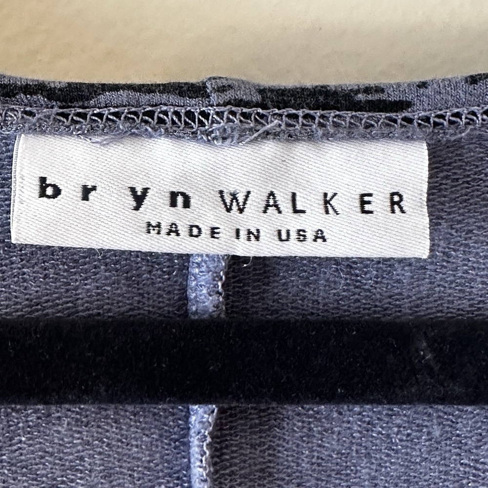 Bryn Walker Blue Black Geo Dress Kaftan Dolman Oversized‎ Lagenlook Tunic Top XL - Picture 10 of 13